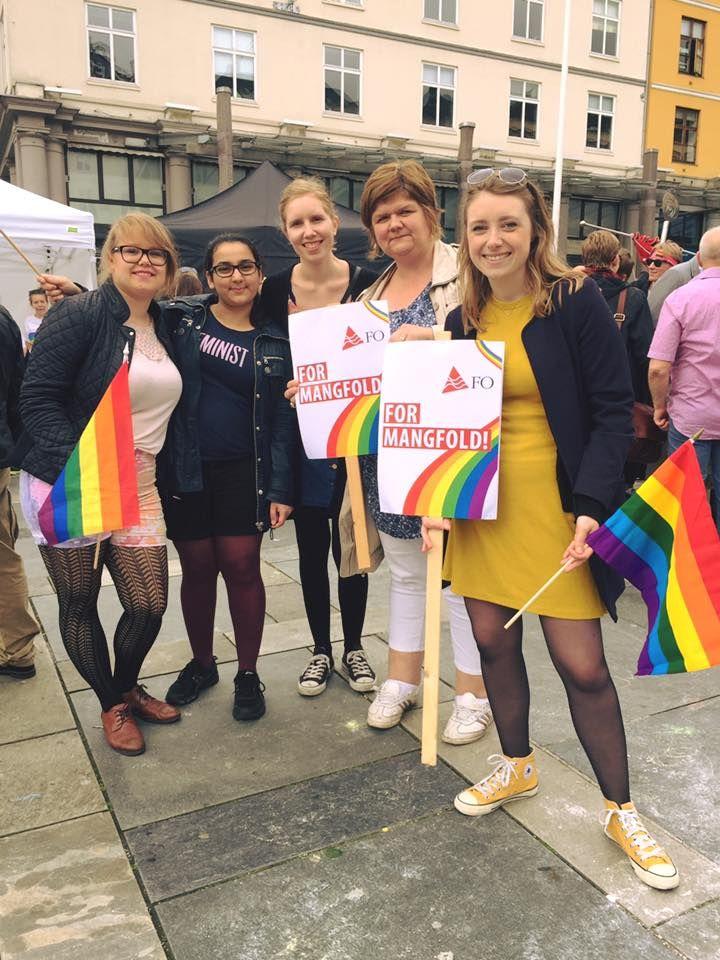 Bergen Pride 2017 FO ønsker et mangfoldig samfunn med like rettigheter og muligheter for alle, og i 2017 var vi med