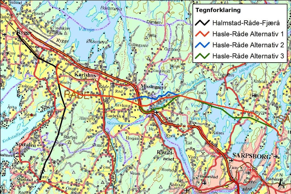 3. TILTAKSBESKRIVELSE Hafslund Nett har en langsiktig plan for å utbedre Østfoldnettet ved å etablere en 132 kv ringforbindelse mellom nettet under Hasle og nettet under Tegneby.
