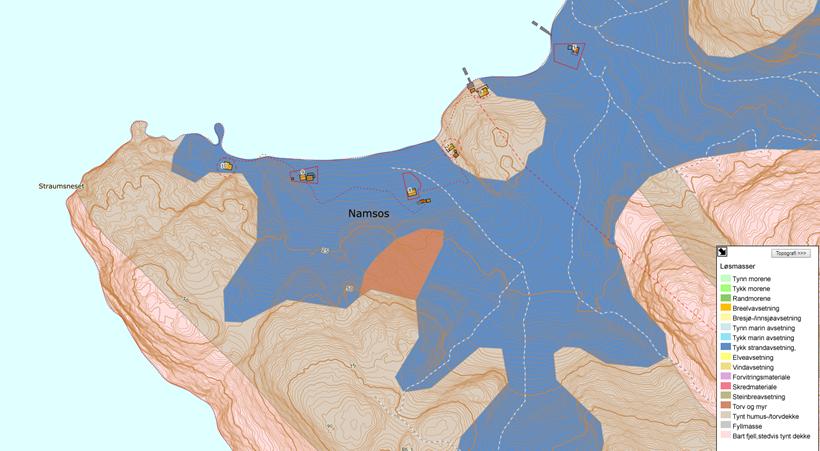 Side 11 av 13 Figur 3: Løsmassekart over Strømsnesset hytteområde hentet fra NGU.no. Etter at naturmangfoldloven trådte i kraft 01.07.