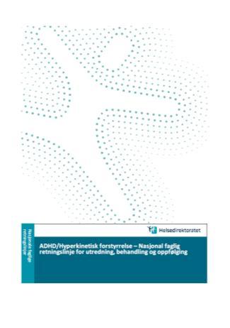 Sykdommen ADHD under graviditet Finnes svært lite informasjon om hvorvidt svangerskapet kan påvirke symptomene på ADHD Dansk retningslinje Engelsk retningslinje Nasjonal ADHD-retningslinje inneholder