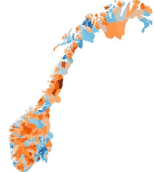 Andel innbyggere over 15 år som