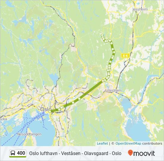 Retning: Veståsen Skole 29 stopp VIS LINJERUTETABELL Bjørvika Dronning Eufemias Gate 10, Oslo Helsfyr T D, Oslo Teisenkrysset Ulvenkrysset 1, Oslo 400 buss Rutetabell Veståsen Skole Rutetidtabell