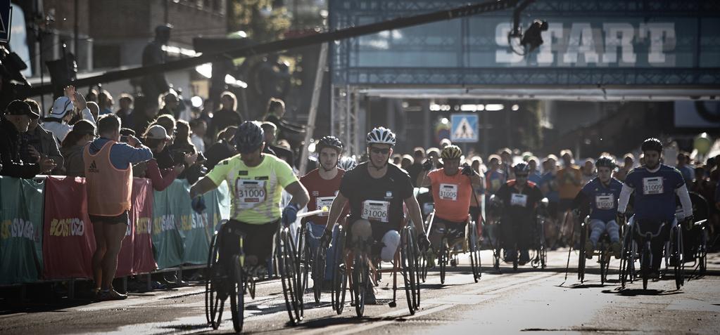 OSLO MARATON SATSER STORT PÅ INKLUDERING Vi ønsker at alle skal kunne delta i BMW Oslo Maraton, og legger derfor spesielt til rette for funksjonshemmedes deltagelse.