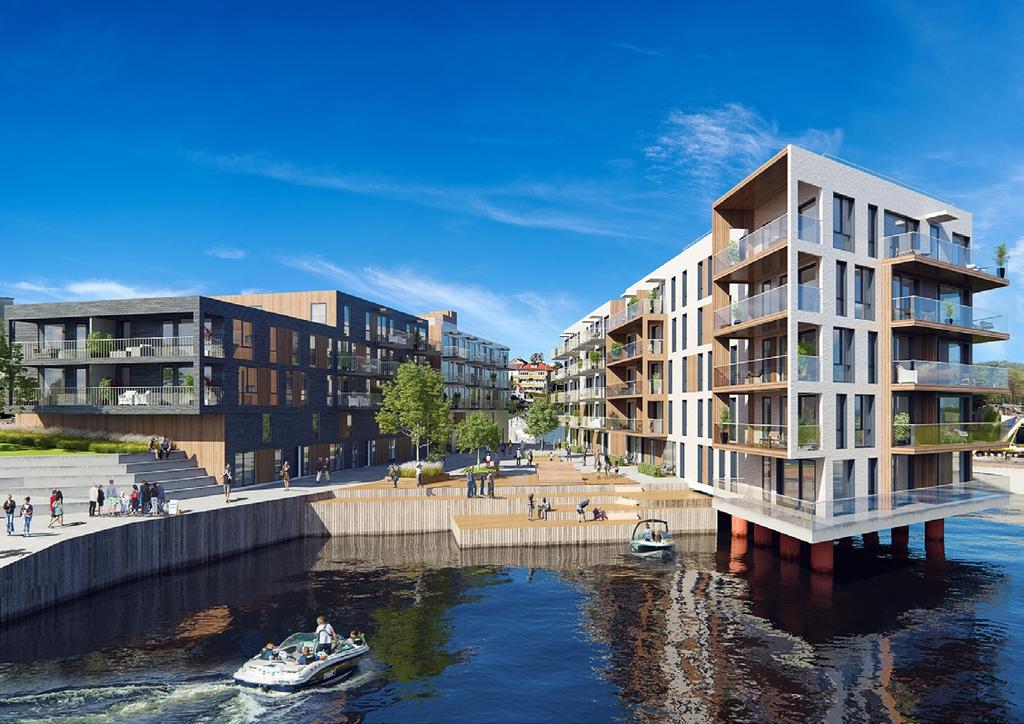 Boligprosjektet Nyhavn i Sandviken Bergen utføres