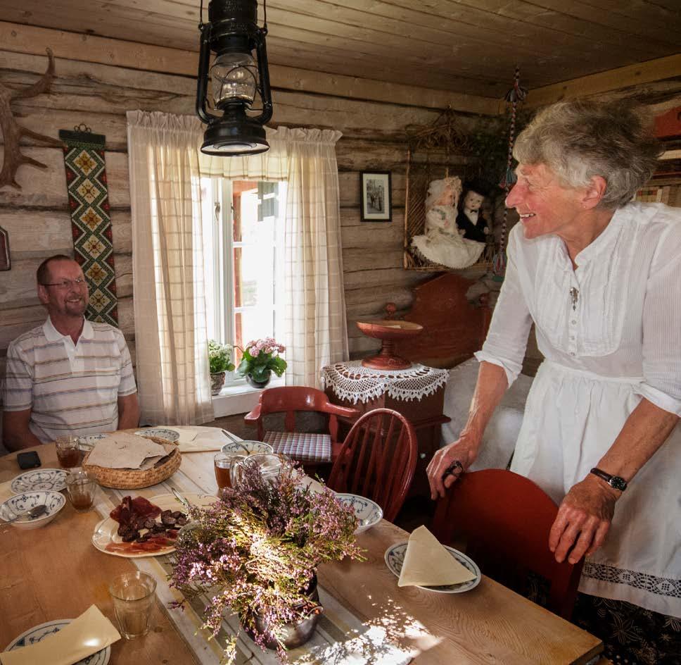 Foto: Ingrid Eide, Ingrafo Seterkultur, mat og historiefortelling Formidling av landbruk, seterkultur, lokal matkultur og historiefortelling er viktig i reiselivet rundt Forollhogna.