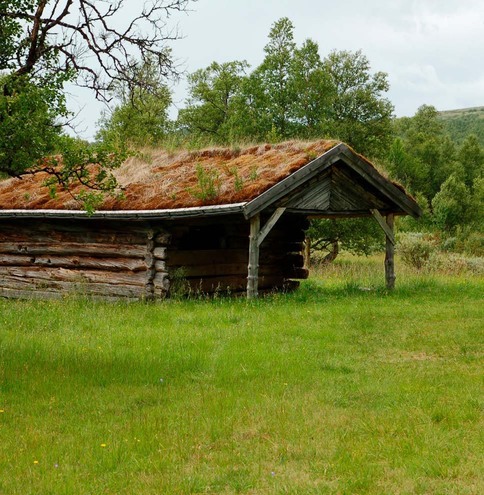 Foto: Bolette Bele Innenfor verneområdene finnes det en betydelig bygningsmasse med rundt 1700 bygninger, der en vesentlig del av bygningene er SEFRAK-registrert og knyttet til utmarksbruk som