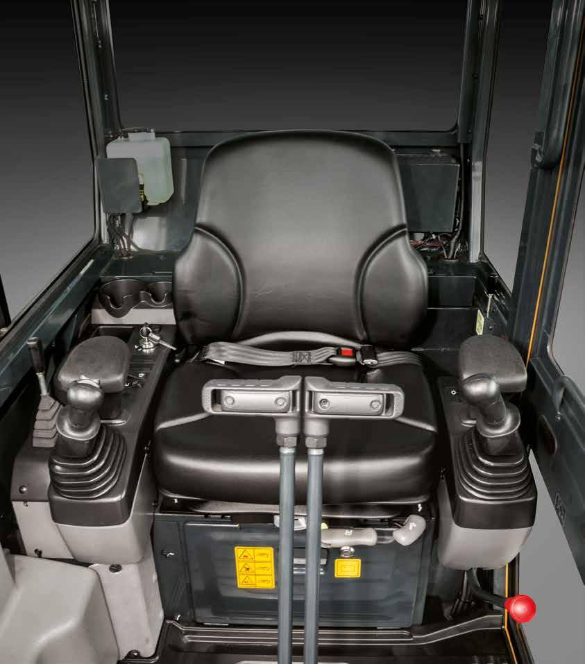 Preferanser Komfortabel førerhytte I førerhytten i 9-serien kan du enkelt justere innstillingene for setet og