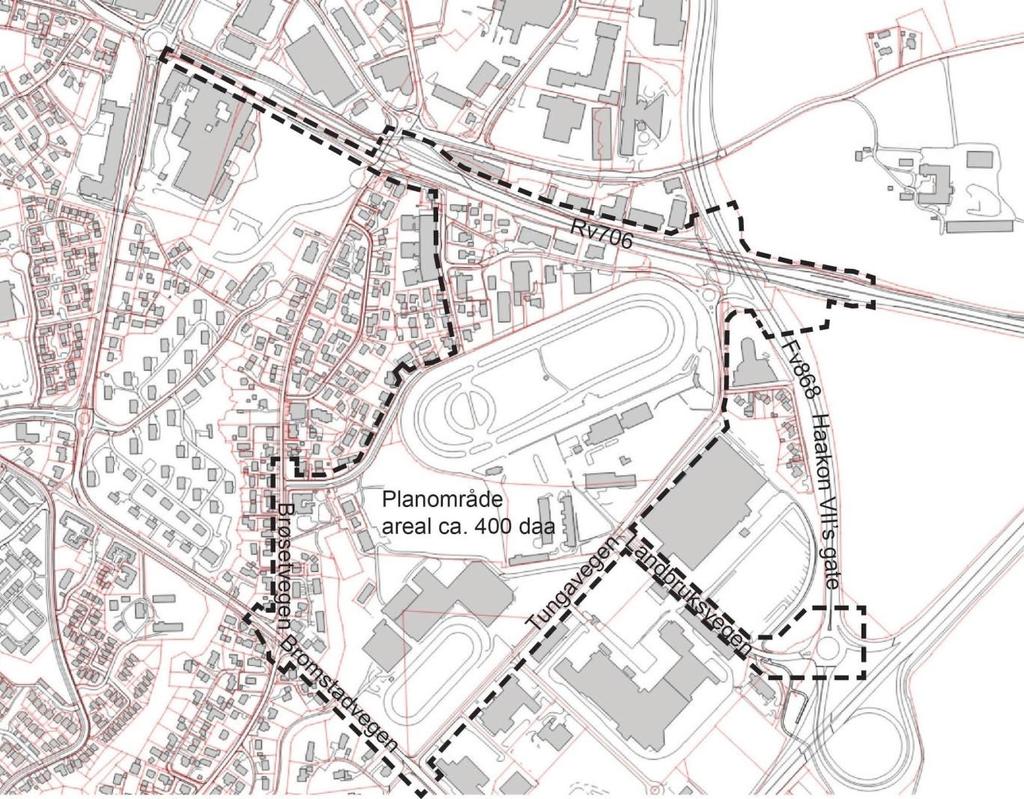 TUNGAVEGEN 1 MED TILGRENSENDE OMRÅDER - FORSLAG TIL PLANPROGRAM 9 3 Området 3.