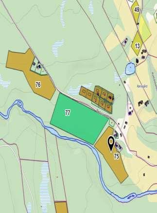 Ønske om to store eneboligtomter. Kartutsnitt/foto Tema Beskrivelse og oppsummering kriterier Vurdering 1. Landskap, natur og 16. Innspill i direkte konflikt med dyrket 16.