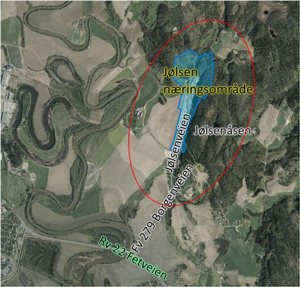 Større skogssoner skjermer for spredning av luftforurensning generert ved anleggsfasen i nord og øst, men det er forholdsvis lite naturlig skjerming mot boligene i vest og sør.