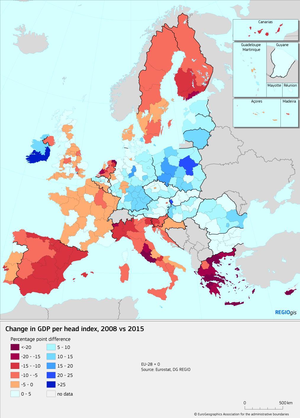 Økonomiske trender Europas økonomi er sterkere Regionale økonomiske ulikheter har begynt å