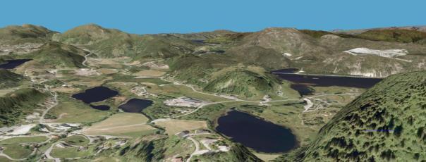 Side 12 Figur 7. 3D-modell av Gaupås. (Norge i 3D). 6.5 SOLFORHOLD OG KLIMA Området ligger lavt i terrenget, med høye åser rundt.