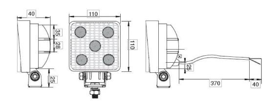 mm Dimensjon Lyskilde Effekt Ø84 x 65 mm 4 x LED High