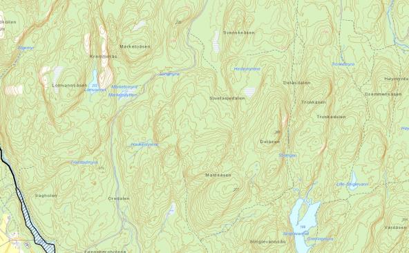 2.9 Miljøtema: Naturmangfold og biologisk mangfold Utsnitt naturbase Det er ikke registrert naturverdier i området.