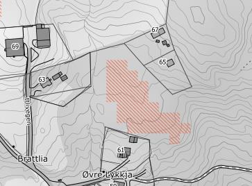 Kommuneplan Hurdal kommune, utredninger 52 Tema: Landbruk og jordvern Arealene består av skog på middel og høy bonitet.