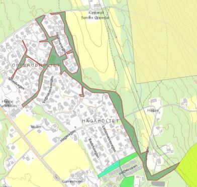 Kommuneplan Hurdal kommune, utredninger 80 Tema: Friluftsliv Deler av arealet er registrert som svært viktig friluftsområde.