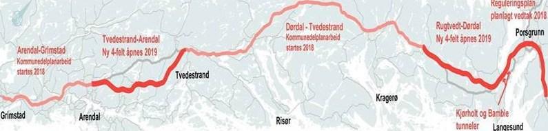 KDP E18 DØRDAL - GRIMSTAD MØTE