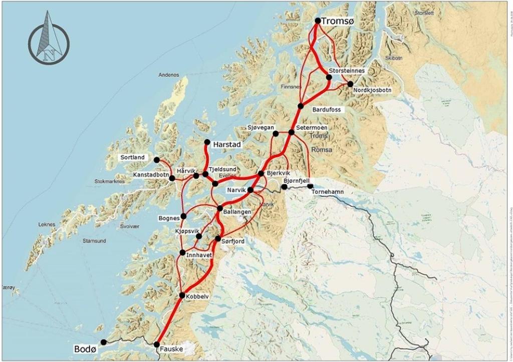 Oppdatering av Nord Norgebanen Nord-Norge banen er positiv for en fremsynt og bærekraftig samfunns-utvikling i nord. Vår begrunnelse bygger på tre hovedfaktorer: 1.