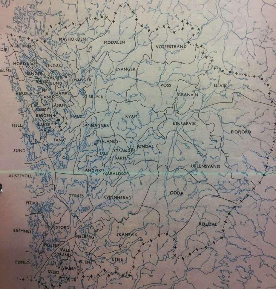 Hordaland Administrativ inndeling rundt starten av 1900-tallet Klettum, Herred,