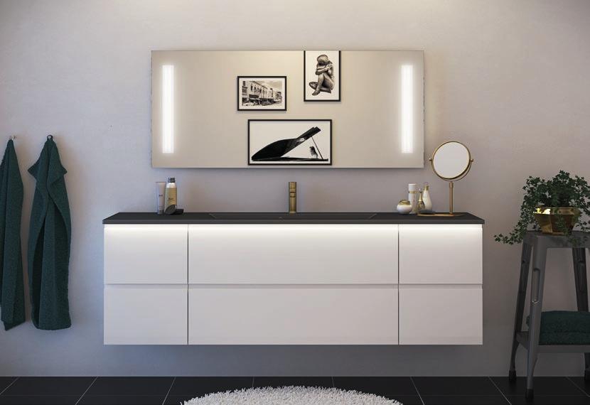 Nice grå Klassisk stil på badet, utført med oppfinnsomhet.
