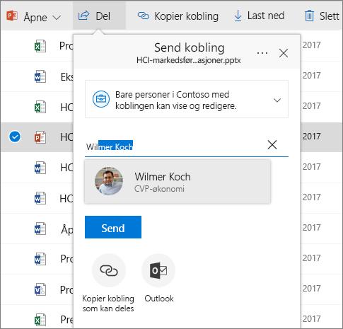 Velg Synkroniser fra et dokumentbibliotek på et SharePoint -område som du vil synkronisere filer fra, og logg på med jobb- eller skolekontoen.