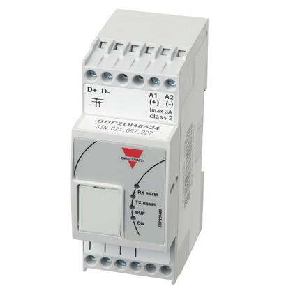 Display interface SBP2DI48524 Monteringssokkel SBPBASEx 45 ultralydsensor SBPSUSL45 Interface mellom Dupline bussen og informasjonsdisplay Plug-and-play Kan monteres i en avstand på 300 meter fra