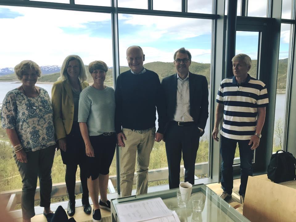 30. mai - I dag var det styremøte for Hardangervidda Nasjonalparksenter, Skinnarbu, med godkjennelse av årsregnskap for 2016, samt avleggelse av styrets årsberetning.