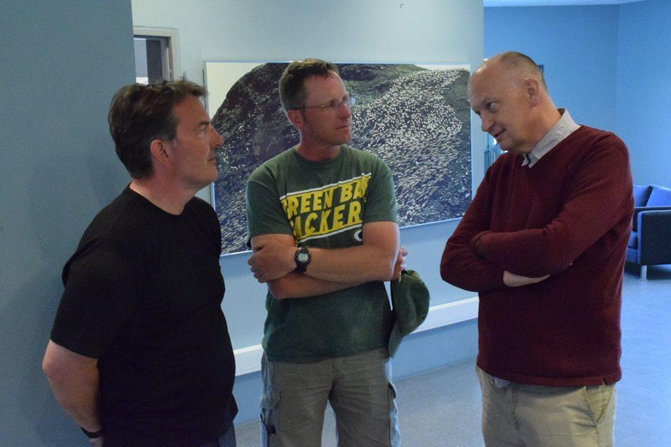 30. juni - Besøk i dag fra Yellowstone National Park ved forskerne James Hartwick og Eric Compas, begge med Ph.D.