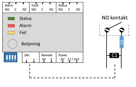 6. SPRINKLER KONTROLL 6.1 Tilkobling med indikering på brannsentral Apollo ALC-komponenter v.