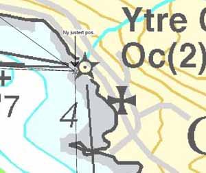 11/09 492 Kart (Charts): 30, 125 521. * Møre og Romsdal. Sandsfjorden. Gursken. Ytre Gursken, nedre lykt omskjermet. Justert posisjon. Lykten i ny justert posisjon lyser nå slik: 62 13.85' N, 05 37.