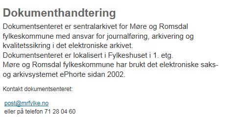 Oppfordring: Rydding og vedlikehold er en viktig del av arbeidet vårt i ephorte, da blir det enklere