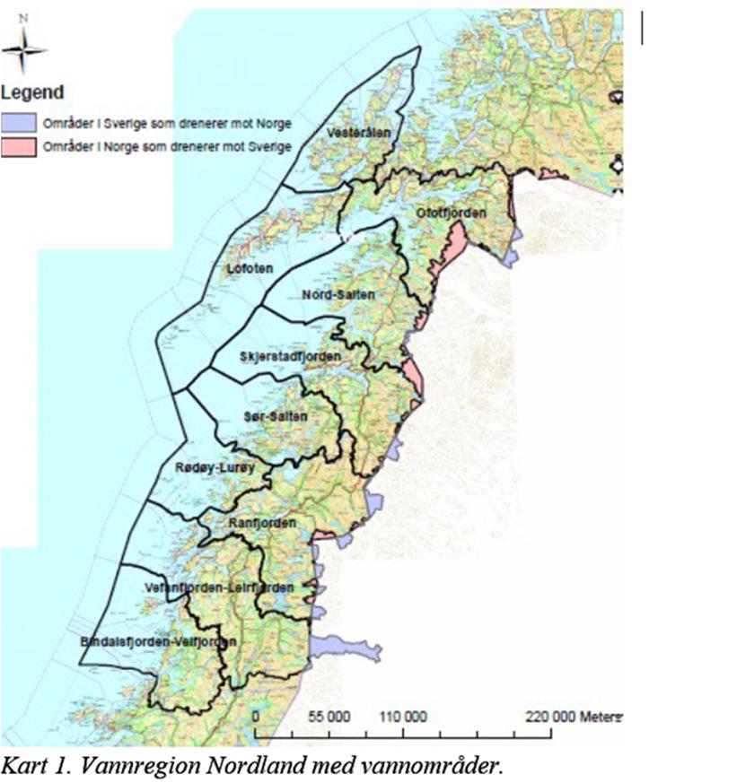 Dagens lovverk Fra 2010 har fylkeskommunene hatt rolle som vannregionmyndighet i vannregion Nordland Ansvar for å koordinere arbeidet i regionen Dette innebærer et ansvar for helhetlig