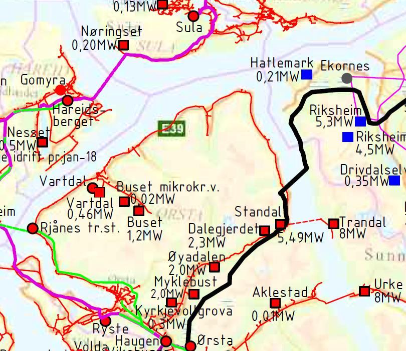 Betalingsvilje for innestengt småkraft? Volda- Folkestad (2021) 3 MW i Volda, ca. 5 mill.