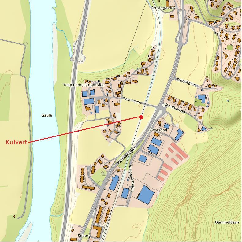 2. Forutsetninger 2.1. Generelle data for ny konstruksjon Konstruksjonstype: Prefabrikkert betongkulvert Plassering: Undergang under jernbane.