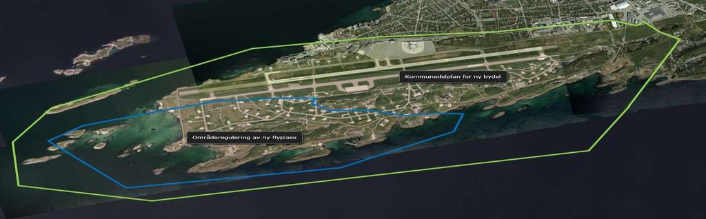 Avklare midlertidig hovedatkomst til flyplassen og tilføring av annen