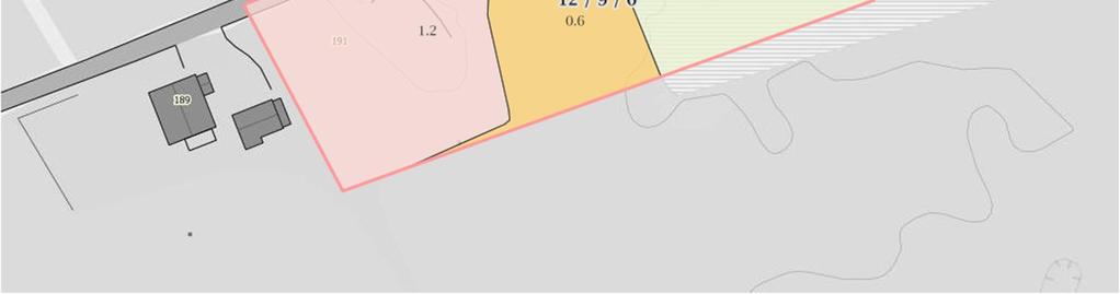 3 Dagens situasjon Slik situasjonen er i dag kan eiendommen deles i tre deler, med noe forskjellig størrelse på de ulike delene.