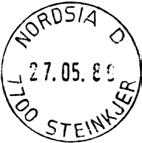 10 Type: I24N Utsendt NORDSIA E Innsendt Registrert brukt 28.09.95 FH Stempel nr. 5 Type: I25N Utsendt NORDSIA B Innsendt Registrert brukt 12.10.85 TK Stempel nr.