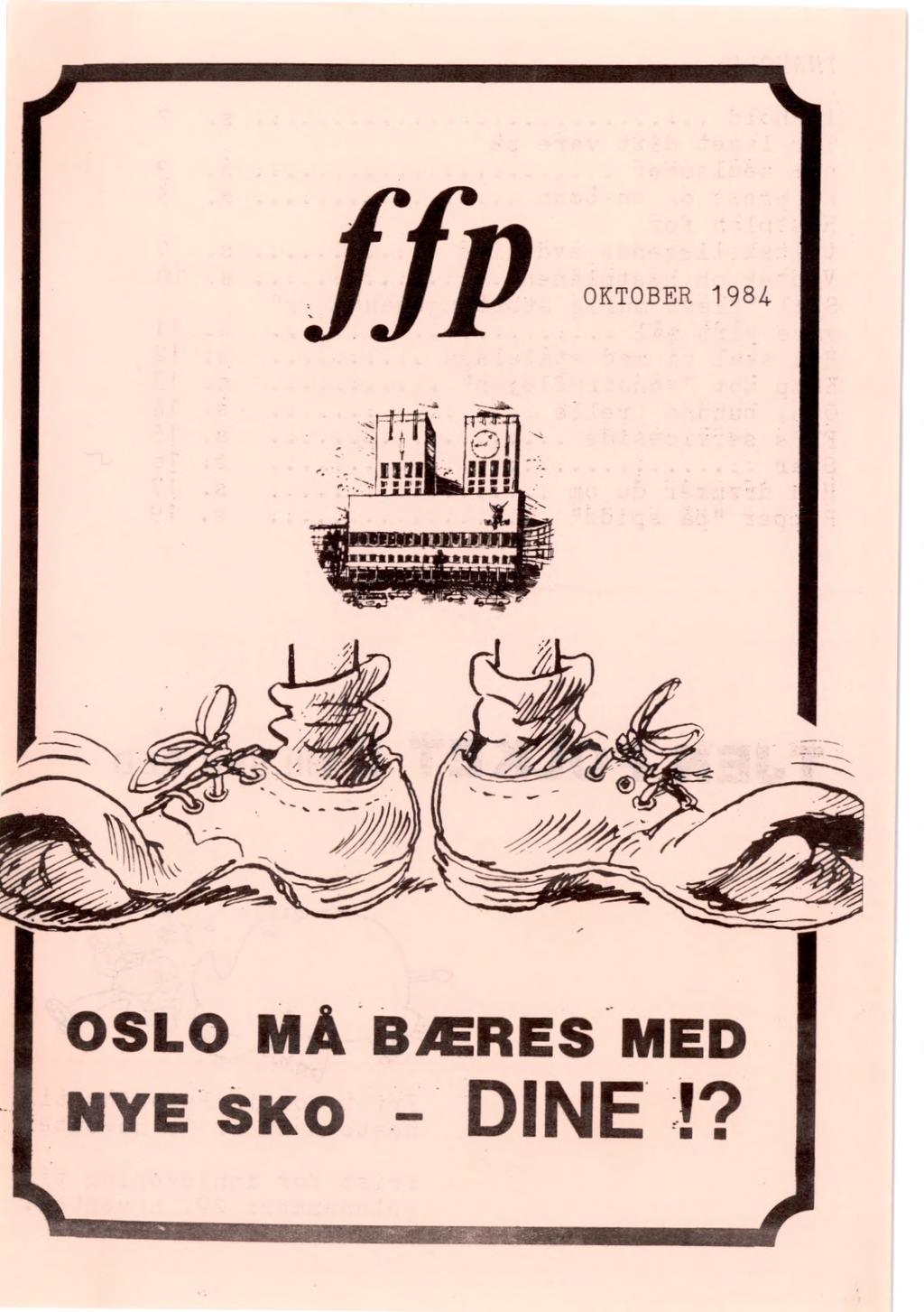 OKTOBER 1984 OSLO MÅ