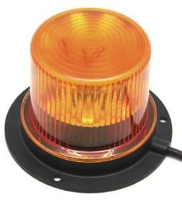 Varsellys - Roterende LED DB5003A ECCO Delta LED varsellampe 890 Dim(HxB): 20mm x 48mm. Spenning: 0-36 V. Strømforbruk:,5A@2V / 0,75A@24V. Effekt: 8W. Montering: DIN A pigg. Blinkmønster: 5.