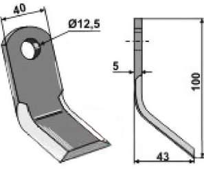 Utforingshylse 2 stk Kniv