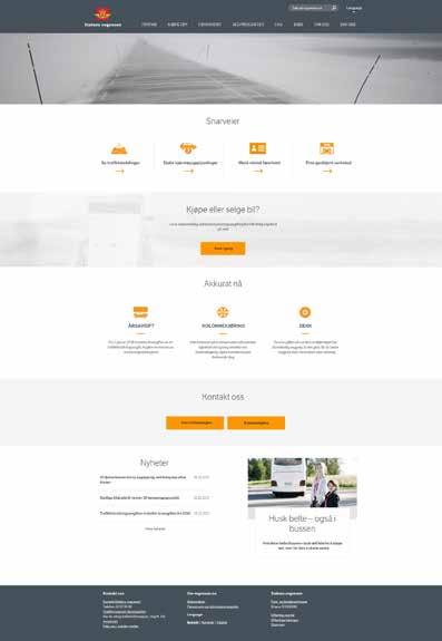 Statens vegvesens nettsider og intranett Vegvesen.