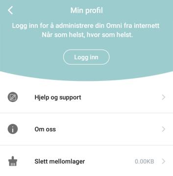 Bruk av Omni WiFi appen (side 2 av 2) 5. Her vises opp og ned hastigheten på Omni systemet. 6 6.