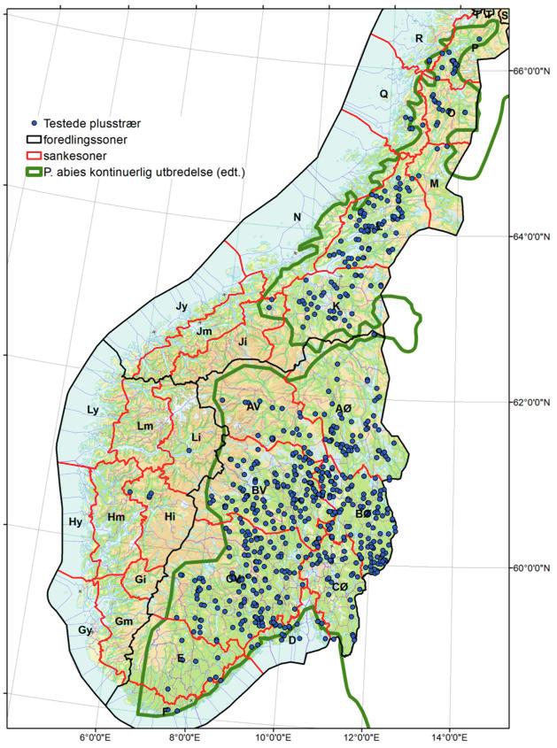 og utvalgte plusstrær blir de «1 ½ generasjons» frøplantasjer, mens når de etableres med avkom fra avkomforsøk blir de «2. generasjons» frøplantasjer. I de fleste tilfellene vil generasjonene bli kombinert slik at plantasjen får en best mulig gjennomsnittlig avlsverdi.