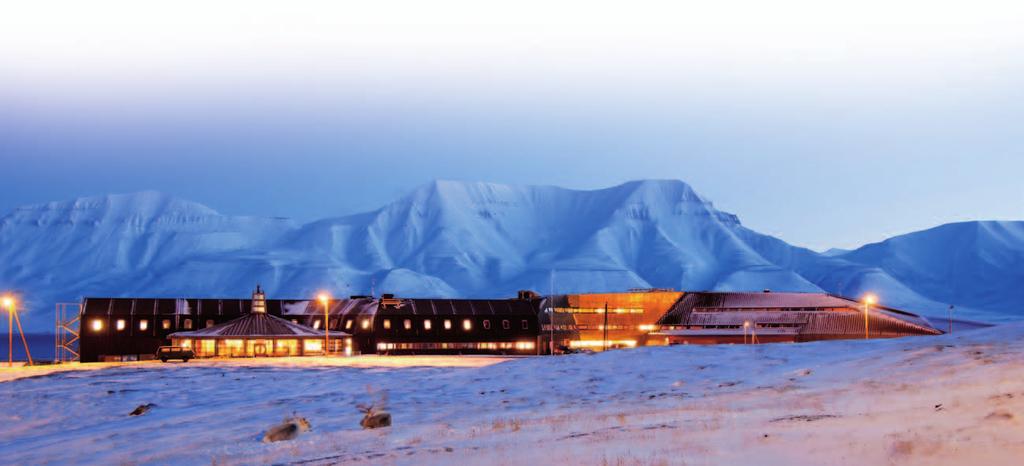 Svalbard Forskningspark Svalbard Forskningspark i Longyearbyen er knyttet til det eksisterende UNIS-bygget. Bruttoarealet er på 8500 kvadratmeter og prosjektkostnaden ca. 332. mill. kroner.