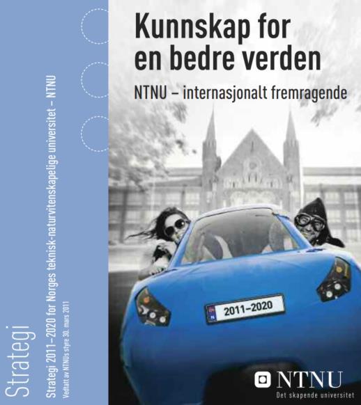 NTNUs strategidokument adresserer fem