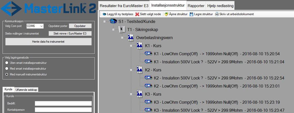 7. BRUK AV LAGRINGSFUNKSJONEN PÅ EUROMASTER E3 7.