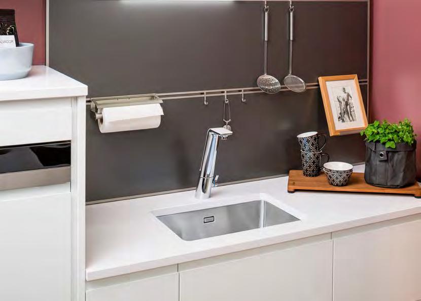Kjøkkenvask modeller STALA*Combo MONOedge Vaskefamilien Combo kombinerer et moderne utseende