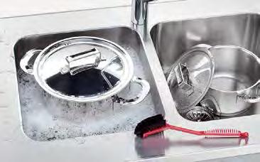Kjøkken heldekkende benkeplater Obs. Ved valg av rett kantprofil har Stala Seven alltid et nedsenket felt rundt vasken.
