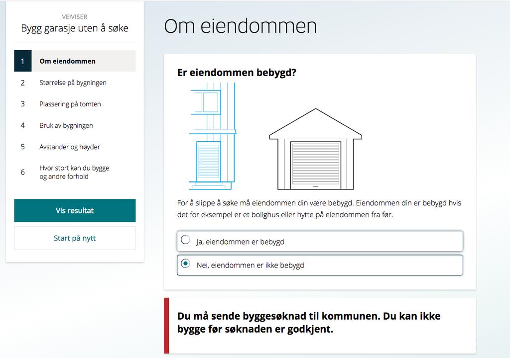 Veivisere Bygg uten å søke Hvor stort kan du bygge?