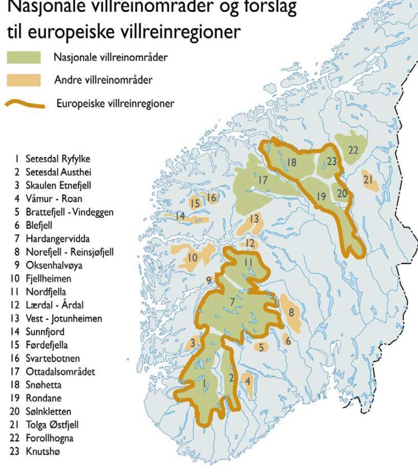 Østlandsforskning-rapport 05/15 I rapporten fremmes følgende anbefalinger: - Bred satsing på «Villreinfjellet» som reiselivsprodukt.